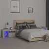 Image de vidaXL Tables de Nuit avec LED 2 pcs