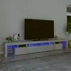 Image de VidaXL Meuble TV LED Gris béton - 260 cm