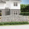 Image de VIDAXL Panier de gabions arqué - 400x50x120/140 cm