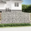 Image de vidaXL Panier de gabions arqué 400x50x180/200 cm