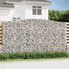Image de vidaXL Panier de Gabions Arqué - Argenté 400x50x220/240 cm