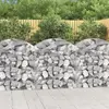 Image de vidaXL Panier de gabions arqué 100x50x100/120 cm - Fer galvanisé