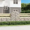 Image de vidaXL Panier de gabions arqué 100x50x120/140 cm