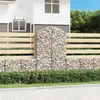 Image de vidaXL Panier de gabions arqué - Fer galvanisé