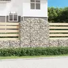 Image de vidaXL Panier de gabions arqué 150x30x160/180 cm Fer galvanisé