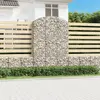 Image de vidaXL Panier de gabions arqué - Argenté