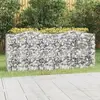 Image de vidaXL Lit surélevé à gabions arqué