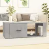 Image de vidaXL Table basse Gris béton