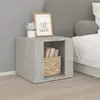 Image de vidaXL Table de chevet - Gris béton