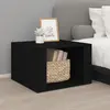 Image de vidaXL Table de chevet - Noir