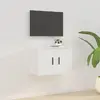 Image de vidaXL Meuble TV mural - Blanc