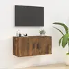 Image de vidaXL Meuble TV Mural Chêne Fumé