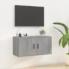 Image de vidaXL Meuble TV mural gris