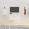 Image de vidaXL Meubles TV muraux Blanc Brillant