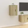 Image de vidaXL Meuble TV mural - Chêne sonoma