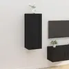 Image de vidaXL Meuble TV mural Noir 40x34,5x100 cm