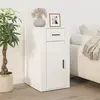 Image de vidaXL Bureau Blanc brillant