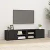 Image de vidaXL Meubles TV Noir Bois Ingénierie