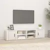 Image de vidaXL Meubles TV 2 pcs Blanc brillant