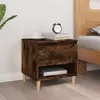Image de VIDAXL Table de chevet - Chêne fumé 50x46x50 cm