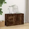 Image de vidaXL Buffet Chêne fumé 100x33x59,5 cm