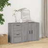 Image de vidaXL Buffet Sonoma gris 100x33x59,5 cm
