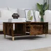 Image de Vidaxl Table basse - Chêne fumé