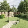 Image de vidaXL Arche de jardin Noir Ø180x255 cm Acier