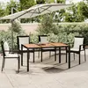 Image de vidaXL Table de jardin 150x90x75 cm - Noir