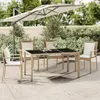 Image de vidaXL Table de jardin Plateau en verre
