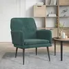 Image de vidaXL Fauteuil Vert foncé 62x79x79 cm Velours