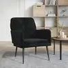 Image de vidaXL Fauteuil Noir 62x79x79 cm Velours