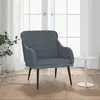 Image de vidaXL Fauteuil - Gris foncé