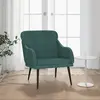 Image de vidaXL Fauteuil - Vert foncé Velours