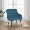 Image de vidaXL Fauteuil - Bleu velours