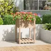 Image de vidaXL Jardinière avec étagère