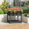 Image de VidaXL Jardinière avec Étagère - 82,5x82,5x81 cm Bois de Pin