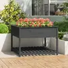 Image de vidaXL Jardinière et étagère - Gris