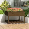 Image de vidaXL Jardinière - Bois Marron