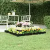 Image de vidaXL Jardinière Noir - Bois massif de pin