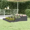 Image de vidaXL Jardinière Bois de pin massif - Gris