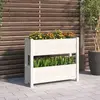 Image de VIDAXL Jardinière - Blanc - 77x25x66 cm - Bois de pin