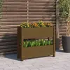 Image de vidaXL Jardinière Bois de Pin 77x25x66 cm Marron Miel