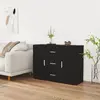 Image de vidaXL Buffet 91x29,5x65 - Noir