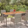 Image de VidaXL Table de jardin - Gris