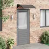 Image de vidaXL Auvent de Porte - Noir