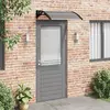 Image de VidaXL Auvent de porte 100 x 75 cm Noir