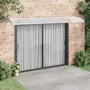 Image de VidaXL Auvent de porte 400x75 cm Gris et transparent