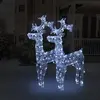 Image de vidaXL Rennes de Noël LED 100 cm