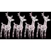 Image de vidaXL Rennes de Noël - LED blanc chaud - 4 pcs